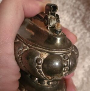 Vintage Ronson Crown Silver Plated Table Top Lighter